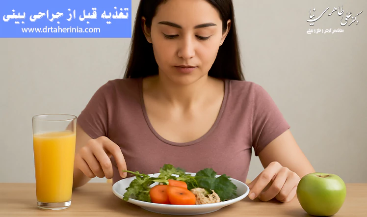 تغذیه قبل از جراحی بینی